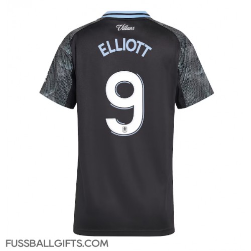 Aston Villa Harvey Elliott #9 Fußballbekleidung Auswärtstrikot Damen 2025-26 Kurzarm